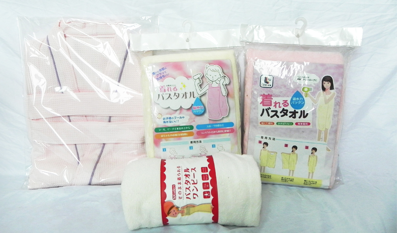 毛巾被、浴袍、洗浴用品